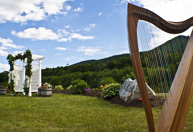 Outdoor with the Dusty Strings Harp